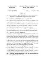 Thông tư 28/2016/TT-BTNMT quy định về thời gian tập sự với viên chức ngành tài nguyên và môi trường