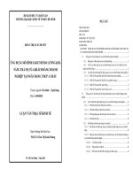 Ứng dụng mô hình Logit để đo lường khả năng trả nợ của khách hàng doanh nghiệp tại Ngân hàng TMCP Á Châu