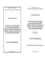 Vận dụng bảng cân bằng điểm (Balanced Scorecard) trong đánh giá thành quả hoạt động tại trường Cao đẳng Sư Phạm Trung Ương TP. Hồ Chí Minh