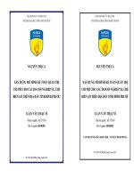 Xây dựng mô hình kế toán quản trị chi phí cho các doanh nghiệp sản xuất chế biến gỗ trên địa bàn tỉnh Bình Phước