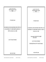 XÁC ĐỊNH HÀM LƢỢNG CHOLESTEROL TRONG TRỨNG VÀ SO SÁ NH TRÌNH TƢ̣ VÙ NG ĐIỀU KHIỂN DLOOP DNA TY THỂ CỦ A GÀ RI, GÀ ÁC, GÀ TRE