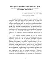 TIỂU LUẬN   PHÂN CÔNG lại  cơ cấu LAO ĐỘNG xã hội TRONG QUÁ TRÌNH CHUYỂN DỊCH cơ cấu xã hội THEO HƯỚNG CÔNG NGHIỆP hóa, HIỆN đại hóa