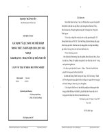 XÁC ĐỊNH TỶ LỆ LYSINE  ME THÍCH HỢP TRONG THỨC ĂN HỖN HỢP CHO LỢN 5 MÁU NGOẠI GIAI ĐOẠN 18 – 50 KG NUÔI TẠI THÁI NGUYÊN