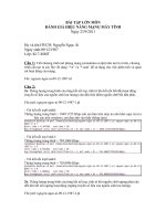 bài tập lớn môn đánh giá hiệu năng mạng máy tính