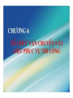 TỔ CHỨC VẬN CHUYỂN VẬT LIỆU PHỤC VỤ THI CÔNG XÂY DỰNG