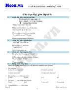 Ngữ pháp tiếng anh - Câu trực tiếp câu gián tiếp p3