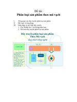 Đề tài   phân loại sản phẩm theo mã vạch