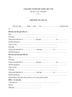 hop dong ban xe o to