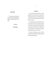 XÂY DỰNG MÔ HÌNH PHÂN TÍCH ĐỘNG THÁI GIÁ CẢ  LẠM PHÁT VIỆT NAM GIAI ĐOẠN GẦN ĐÂY