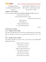 Đề thi học kì 1 môn Ngữ văn lớp 10 trường THPT Lê Hồng Phong, Đăk Lăk năm học 2015 - 2016