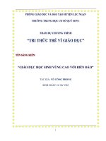 Giáo dục học sinh vùng cao với biển đảo