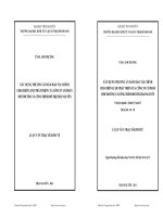 Xây dựng phương án đảm bảo tài chính cho chiến lược phát triển của công ty cổ phần môi trường và công trình đô thị Thái Nguyên