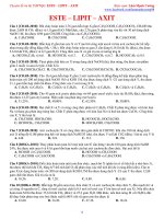 Chuyên đề ESTE   LIPIT   AXIT 