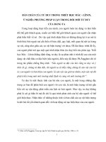 TIỂU LUẬN TRIẾT học   bản CHẤT của tư DUY TRONG TRIẾT học mác   lê NIN, ý NGHĨA PHƯƠNG PHÁP LUẬN TRONG đổi mới tư DUY của ĐẢNG  TA