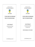 Xây dựng chiến lược kinh doanh công ty Tân Châu đến năm 2020