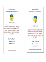 Vận dụng các phương pháp, kỹ thuật kiểm toán vào hoạt động kiểm tra, thanh tra sai lệch thuế thu nhập doanh nghiệp tại chi cục thuế quận Tân Bình