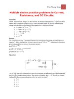 Bài tập Vật lí bằng tiếng Anh