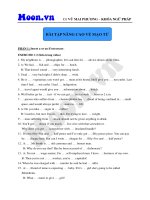 Bài tập nâng cao về mạo từ 