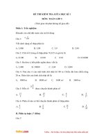 Đề thi giữa học kì 1 môn Toán lớp 5 trường tiểu học Vĩnh Tuy năm học 2015 - 2016