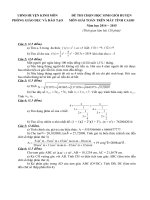 ĐỀ CASIO HUYỆN KINH MÔN 20142015