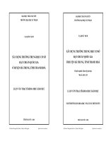 XÂY DỰNG TRƢỜNG TRUNG HỌC CƠ SỞ ĐẠT CHUẨN QUỐC GIA Ở HUYỆN HÀ TRUNG, TỈNH THANH HOÁ