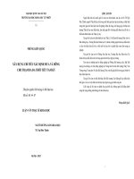 XÂY DỰNG CHỈ TIÊU XÁC ĐỊNH MUA VÀ DÔNG CHO TRẠM RA ĐA THỜI TIẾT TAM KỲ