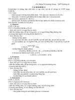 Các dạng toán về cacbohidrat (Có hướng dẫn giải) Luyện thi đại học