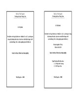 Xác định vai trò gây bệnh của vi khuẩn E. coli, C. perfringens trong hội chứng tiêu chảy ở lợn từ sơ sinh đến 60 ngày tuổi tại tỉnh Hƣng Yên và thử nghiệm phác đồ điều trị