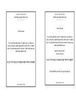 TỶ LỆ TRÂU BÒ TIÊU CHẢY VÀ THIẾU MÁU, VAI TRÒ CỦA SÁN LÁ FASCIOLA TRONG HỘI CHỨNG TIÊU CHẢY VÀ THIẾU MÁU CỦA TRÂU BÒ Ở HUYỆN YÊN SƠN