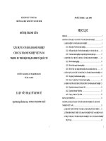 XÂY DỰNG VĂN HOÁ DOANH NGHIỆP CHO CÁC DOANH NGHIỆP VIỆT NAM TRONG XU THẾ HỘI NHẬP KINH TẾ QUỐC TẾ