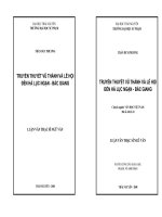 TRUYỀN THUYẾT VŨ THÀNH VÀ LỄ HỘI ĐỀN HẢ LỤC NGẠN  BẮC GIANG