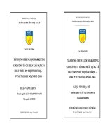 Xây dựng chiến lược marketing cho công ty cổ phần Xây dựng và Phát triển Đô thị tỉnh Bà Rịa Vũng Tàu giai đoạn 20132016