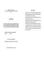 Xây dựng chiến lược phát triển đội tàu vận tải xăng dầu viễn dương của tổng Công ty xăng dầu Việt Nam đến năm 2015