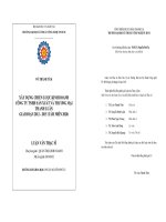 Xây dựng chiến lược kinh doanh công ty TNHH sản xuất và thương mại Thanh Luân giai đoạn 2012  2015 (tầm nhìn 2020)