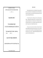 TUYỂN CHỌN, NUÔI CẤY CHỦNG ASPERGILLUS ORYZAE SINH TỔNG HỢP ENDOβ1,4GLUCANASE VÀ XÁC ĐỊNH TÍNH CHẤT LÝ HÓA CỦA NÓ