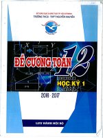 Đề cương toán 12 học kỳ 1 năm học 2016 thpt nguyễn khuyến