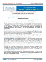 Bài thi reading mô hình ielts