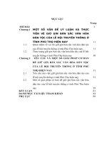 LUẬN văn THẠC sĩ   GIỮ gìn bản sắc văn hóa dân tộc của lễ hội  TRUYỀN THỐNG ở TỈNH PHÚ THỌ HIỆN NAY