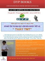 BÍ mật ôn THI lần đầu TIÊN được TIẾT lộ THẦY TMT (1)