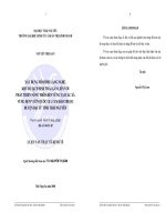 Xây dựng mô hình làng nghề, khu du lịch sinh thái gắn liền với phát triển nông thôn bền vững tại các xã vùng đệm vườn quốc gia tam đảo thuộc huyện đại từ tỉnh thái nguyên