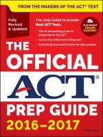The official ACT prep guide  2016   2017