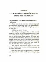 các hoạt chất tự nhiên phòng và chống các bệnh hệ tim mạch