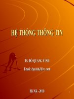 HỆ THỐNG THÔNG TINHỆ THỐNG THÔNG TIN