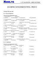 PROS  giả định cách phần 2 - ngữ pháp tiếng anh