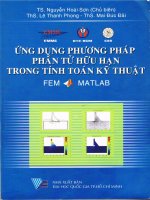 Ứng dụng phương pháp phần tử hữ hạn tring tính toán kết cấu   nguyễn hoài sơn 