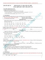 PHÂN DẠNG câu hỏi hữu cơ 