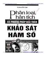 Phân loại, phân tích và phương pháp giải toán khảo sát hàm số   nguyễn cam