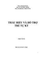 THẤU HIỂU VÀ HỖ TRỢ TRẺ TỰ KỶ