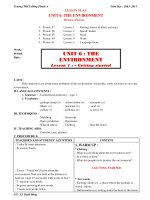 Giáo án anh văn 9 cả năm   tiếng anh 9   trương minh tân 