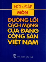 Hỏi đáp môn đường lối cách mạng của đảng cộng sản việt nam